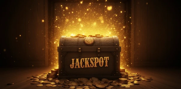 Sparkling casino bonus background with golden lights